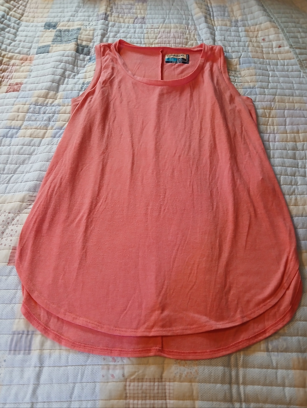 Magellan Outdoors Coral Sleeveless Tank Top